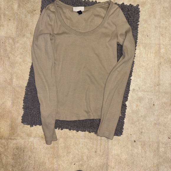 Universal Thread Cream Ribbed Knit Top - Picture 4 of 5